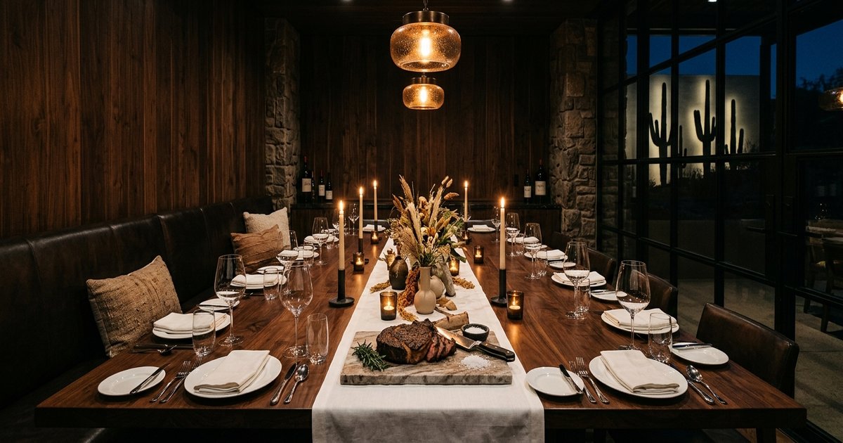 Scottsdale Steakhouse Bachelor Party: Lock a Group of 12 Reservation